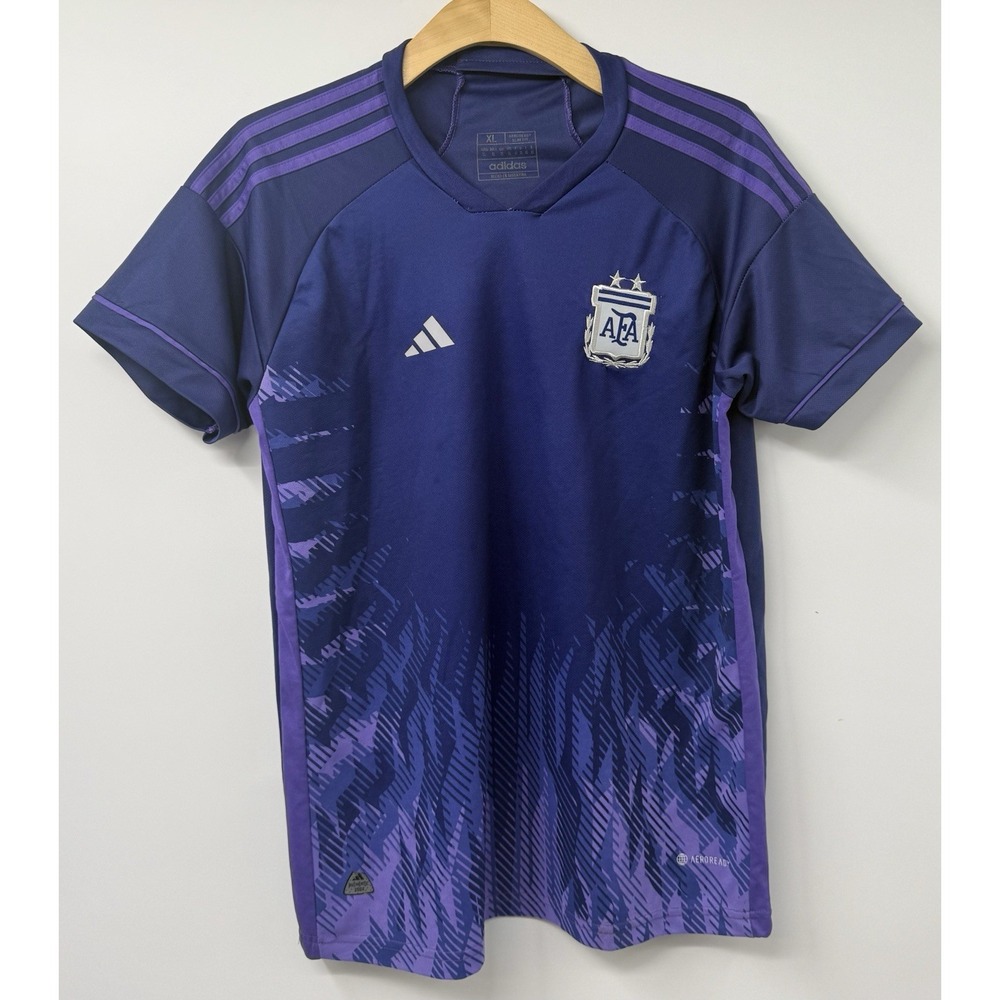 ADIDAS ARGENTINA AWAY JERSEY WORLD CUP 2022 Men's XL Slim Fit HF2159 Football